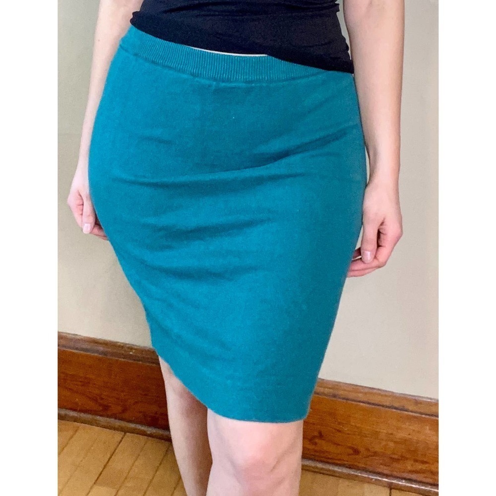 VINTAGE Evergreen Pencil Skirt Medium
